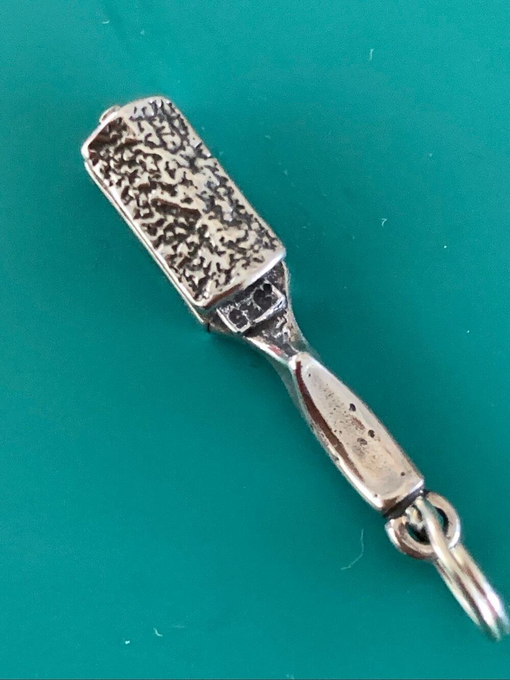 .925 Hairbrush Sterling Silver Jewelry Charm #hair #beauty